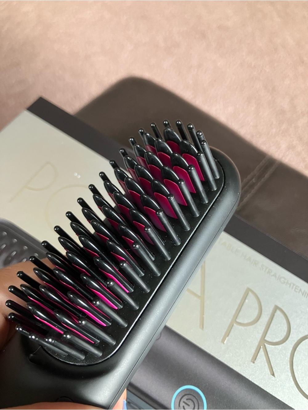 Tymo Porta Pro Portable Hair Straightening Brush - Black - Picture 3 of 3